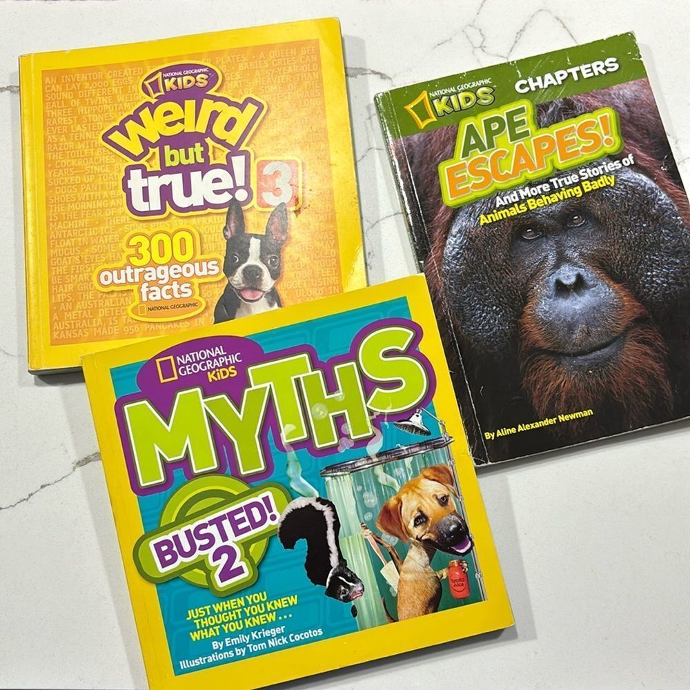 National Geographic 'Myths Busted,' Weird but True, Kids Children’s Books
